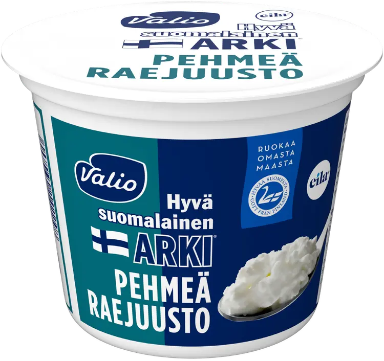 Valio Hyvä suomalainen Arki® pehmeä raejuusto 200 g laktoositon