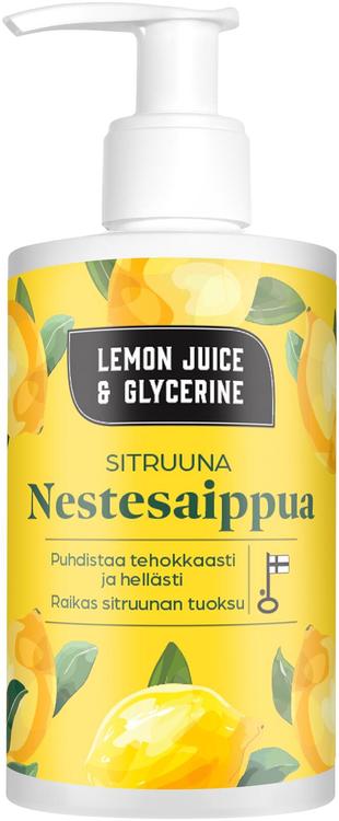 Lemon Juice and Glycerine Nestesaippua sitruuna 275ml
