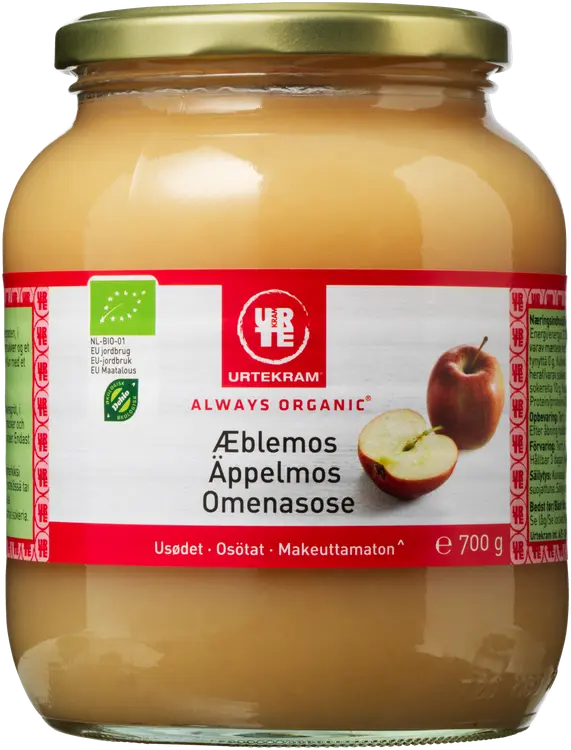 URTEKRAM Luomu Makeuttamaton Omenasose  700g