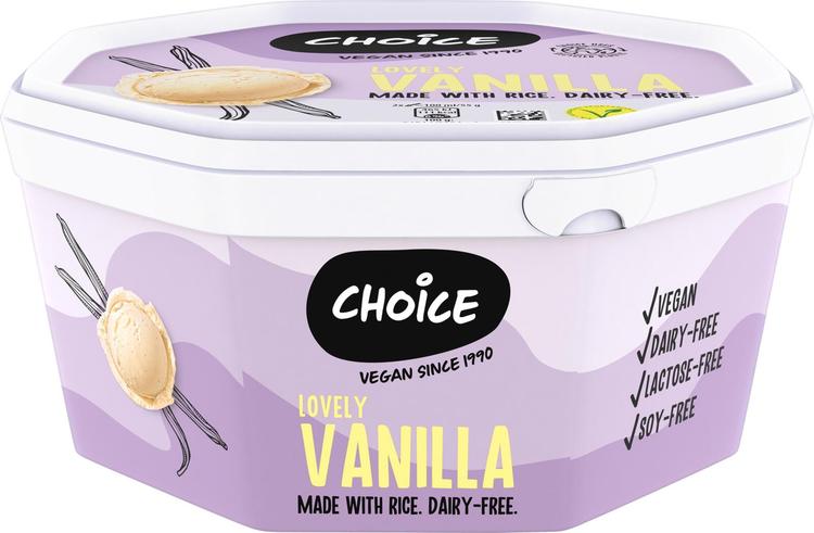 Choice vegaani 750ML / 410g jäätelö Vanilja