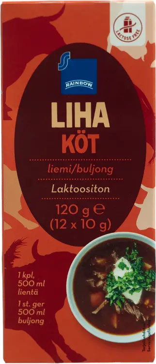 Rainbow 120g lihaliemikuutio 12kpl