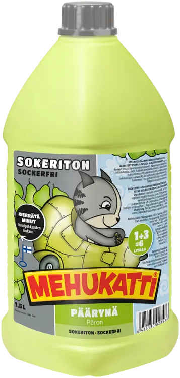 Mehukatti Sokeriton Päärynämehujuomatiiviste 1+3 1,5 L