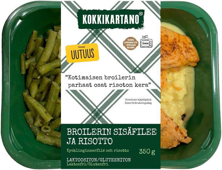 Kokkikartano Broilerin sisäfilee ja risotto 350g