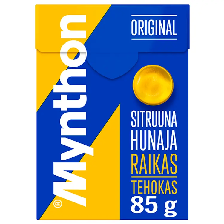 Mynthon Original Sitruuna-Hunaja +C kurkkupastilli 85g