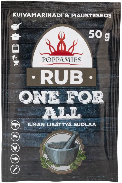 Poppamies Rub One For All mausteseos ilman lisättyä suolaa 50g