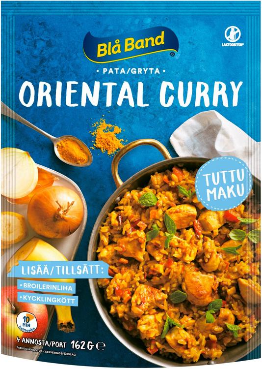 Blå Band laktoositon Oriental Currypata Riisi-kasvis-mausteseos 162g