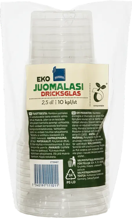 Rainbow eco bio muovilasi 10kpl