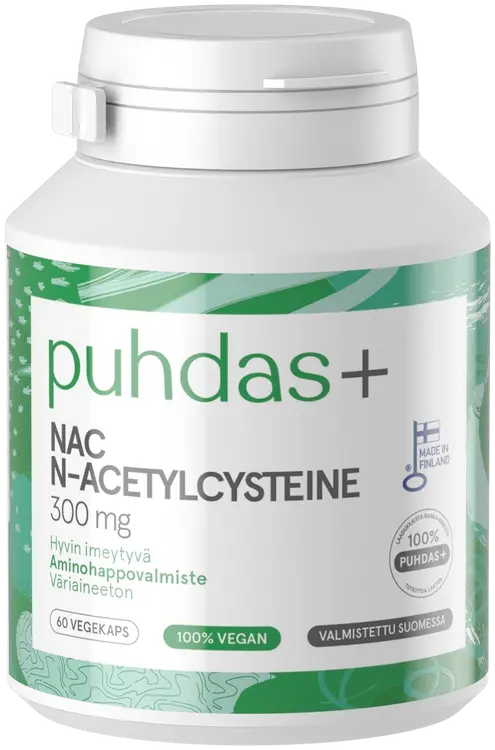 Puhdas+  NAC 300 mg  60 vegekaps