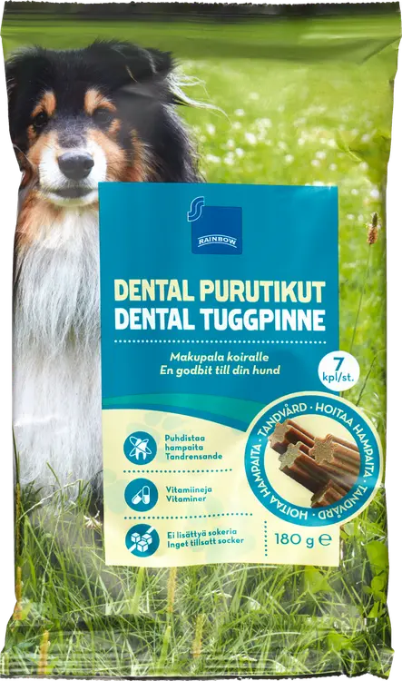 Rainbow 180 g Dental purutikut 7 kpl