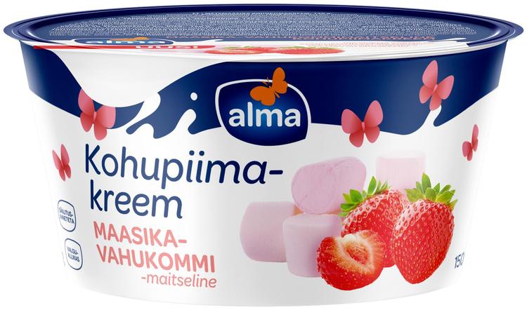 Alma kohupiimakreem maasika-vahukommimaitseline 150g