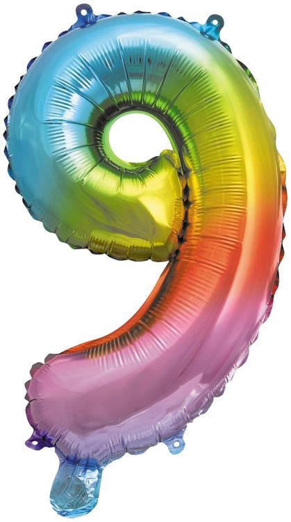 Decorata Party foliopallo Rainbow 35 cm No. 9