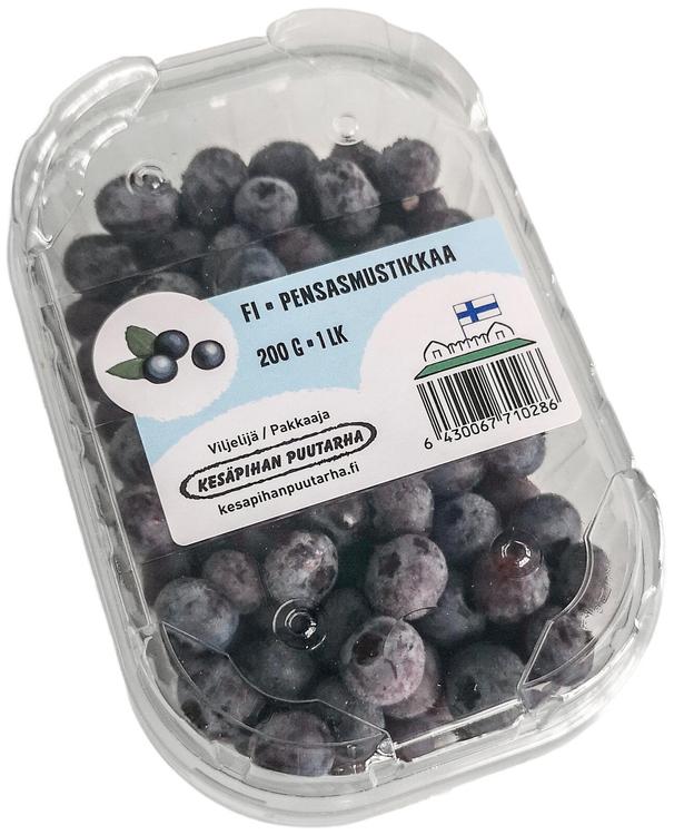 Kesäpihan Puutarha Pensasmustikka 200 g kotimainen pakaste