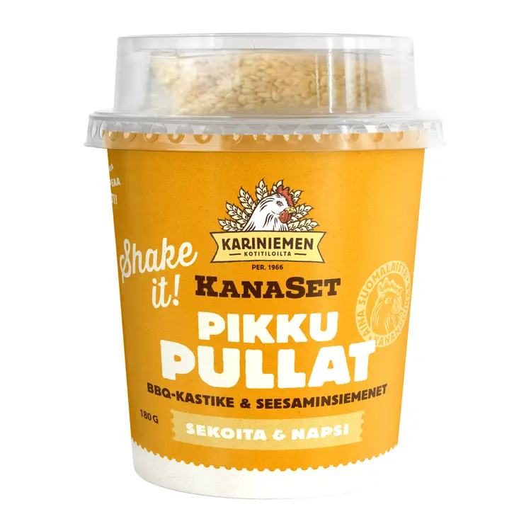 Kariniemen KanaSet® pikkupullat & BBQ-kastike & seesaminsiemenet 180 g