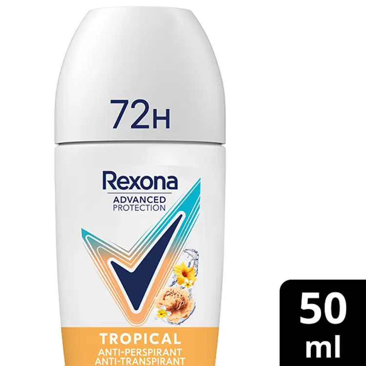 Rexona 72h Advanced Protection Tropical Antiperspirantti Deodorantti Roll-on naisille 50 ml