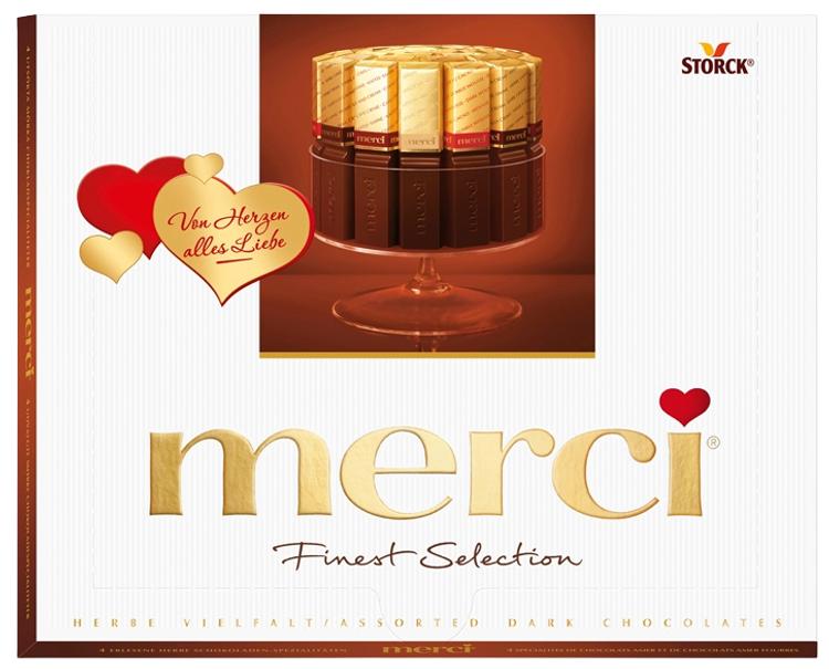 Merci tumeda shokolaadi assortii 250g