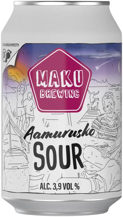 Maku Brewing 3,9% Aamurusko Sour 0,33l olut tlk