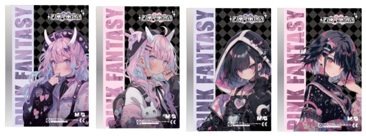 Kaustik pink fantasy a5 jooneline 40 leh