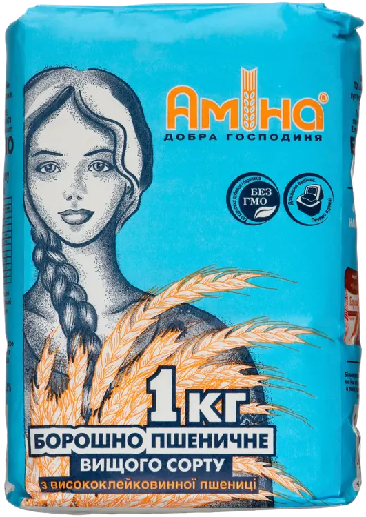 Amina Puolikarkea vehnäjauho 1 kg