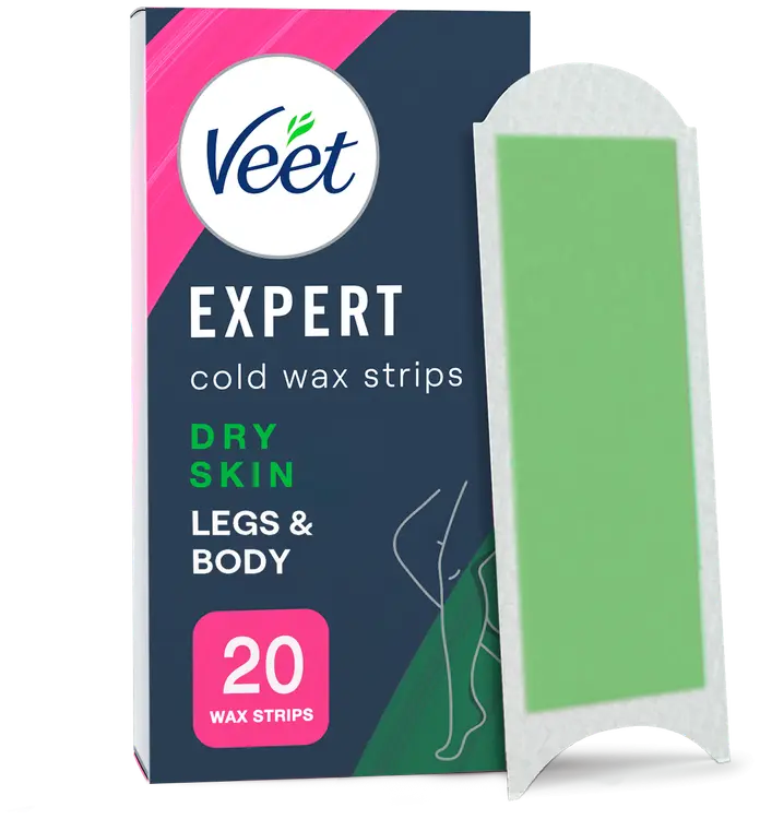 Veet Expert Kylmävahaliuskat Vartalo&jalat kuivalle iholle 20 kpl