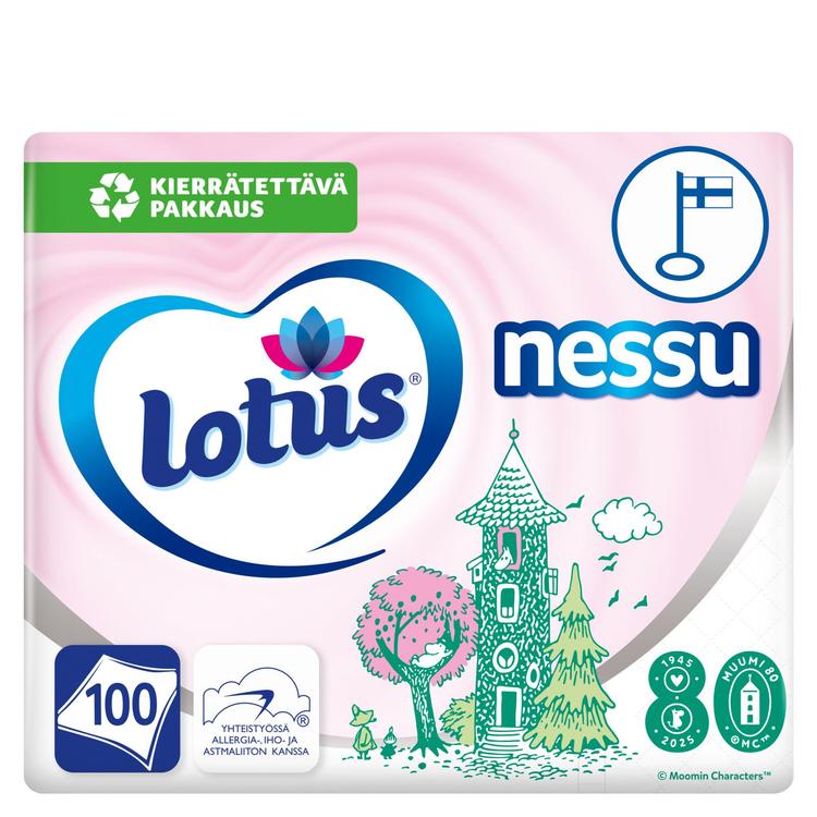 LOTUS Nessu Muumi 100 kpl nenäliina