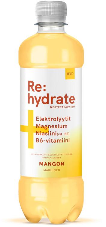HYD Re:hydrate mangonmakuinen hiilihydraatti-elektrolyyttijuoma 500 ml