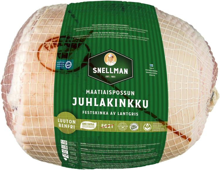 Snellman Maatiaispossun juhlakinkku luuton harmaasuolattu pakaste n5kg