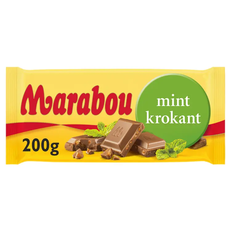 Marabou Mintkrokant  Suklaalevy  200g