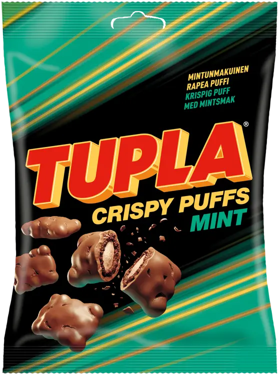 Tupla Crispy Puffs Mint makeinen 170g