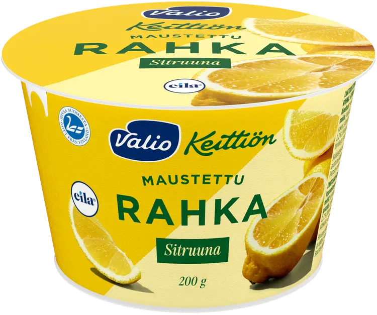 Valio Keittiön maustettu rahka 200 g sitruuna laktoositon