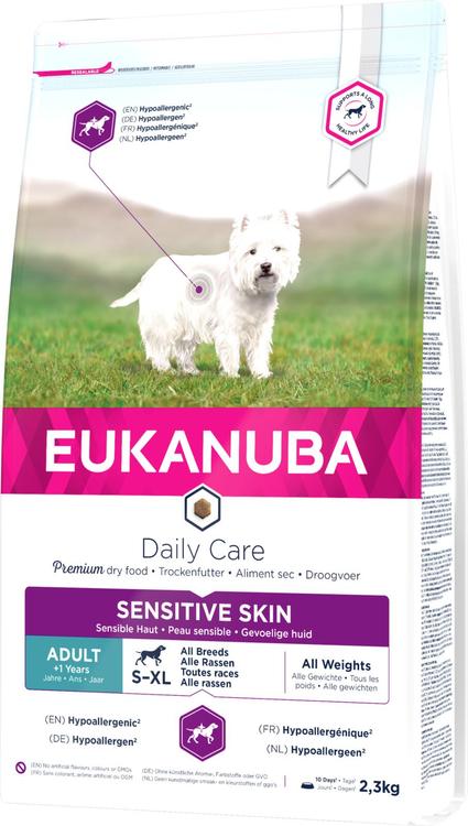 Eukanuba Daily Care Sensitive Skin koiranruoka 2,3 kg