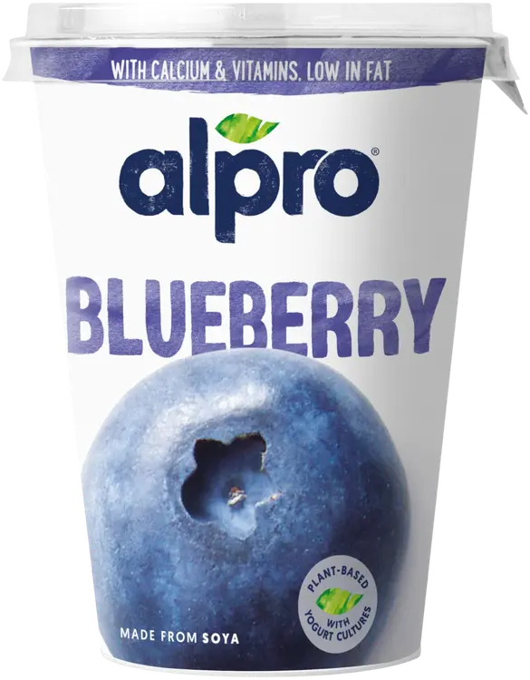 Alpro Hapatettu soijavalmiste, mustikka 400g