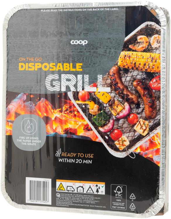 Coop kertakäyttögrilli