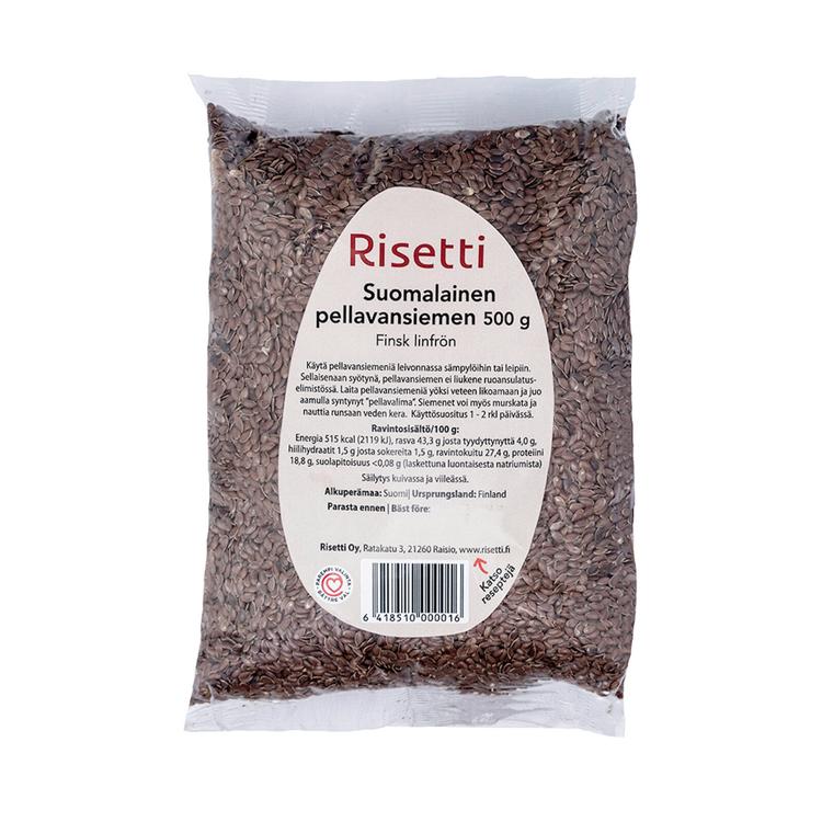 Risetti 500g pellavansiemen suomalainen