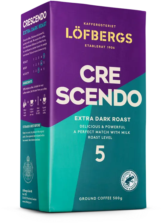 Löfbergs Crescendo Suodatinkahvi 500g Rainforest alliance