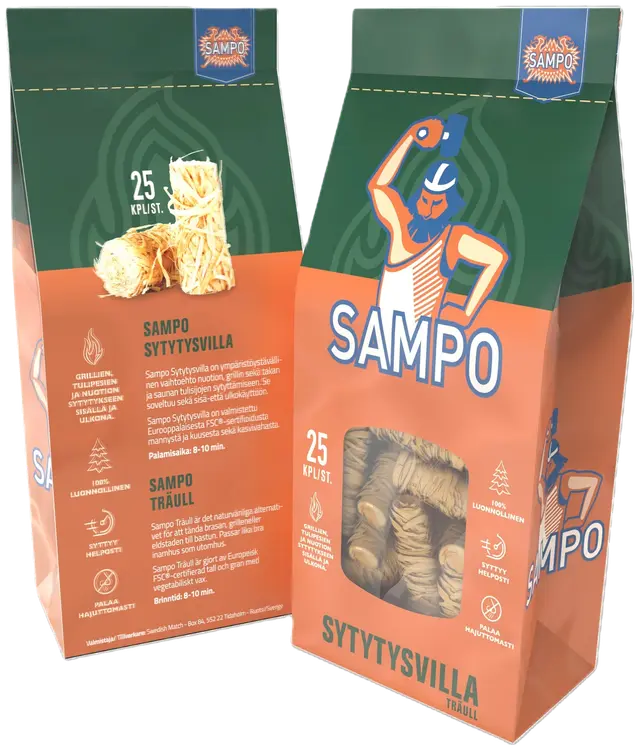 Sampo sytytysvilla 25 kpl