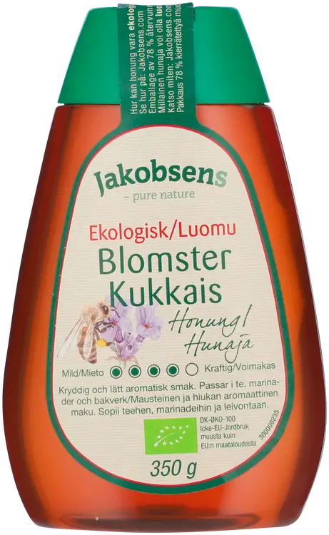 Jakobsens 350g Luomuhunaja