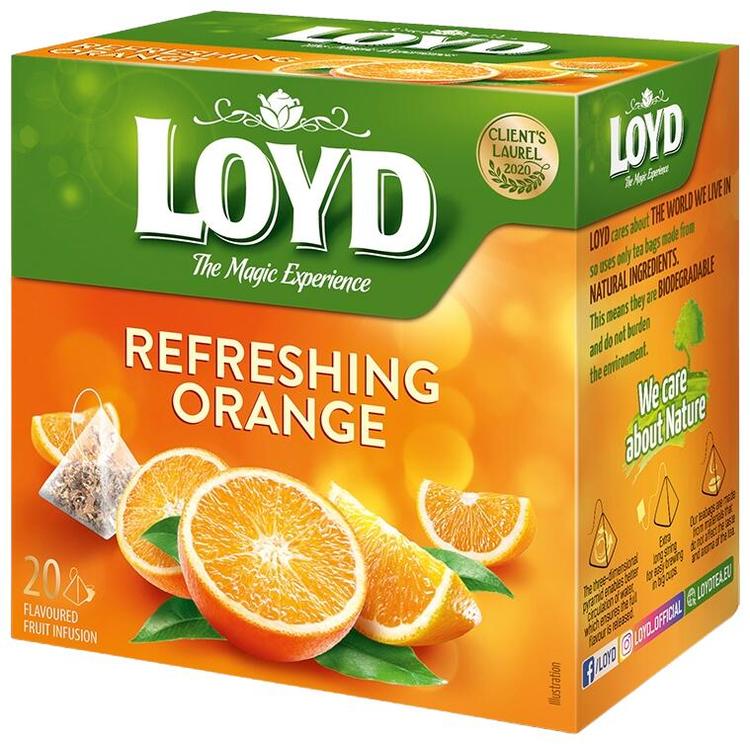 Loyd Pyramids teevärske apelsin 20x2,2g