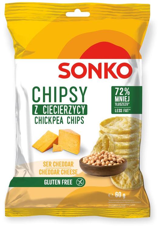 Sonko kikerhernekrõpsud cheddari juustumaitselised 60g
