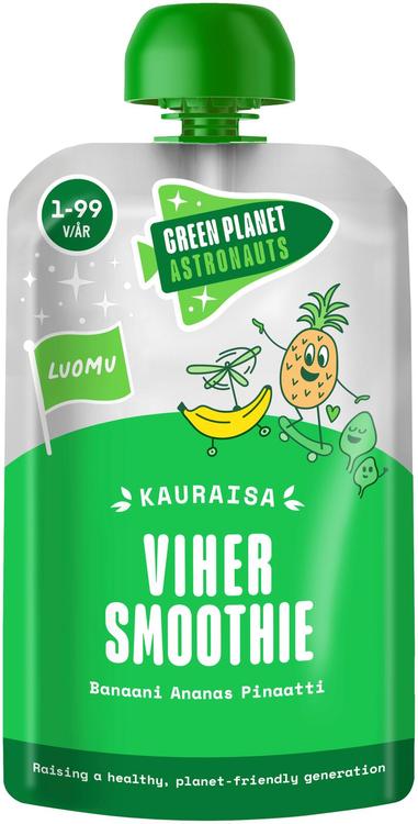 Green Planet Astronauts Luomu Kauraisa Vihersmoothie, 12kk+ 120g