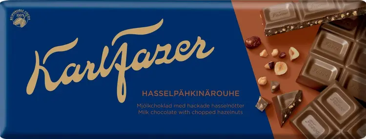 Karl Fazer Hasselpähkinärouhe suklaalevy 180 g