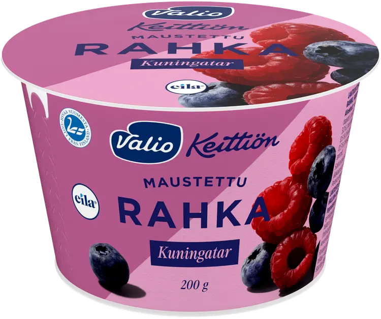 Valio Keittiön maustettu rahka 200 g kuningatar laktoositon