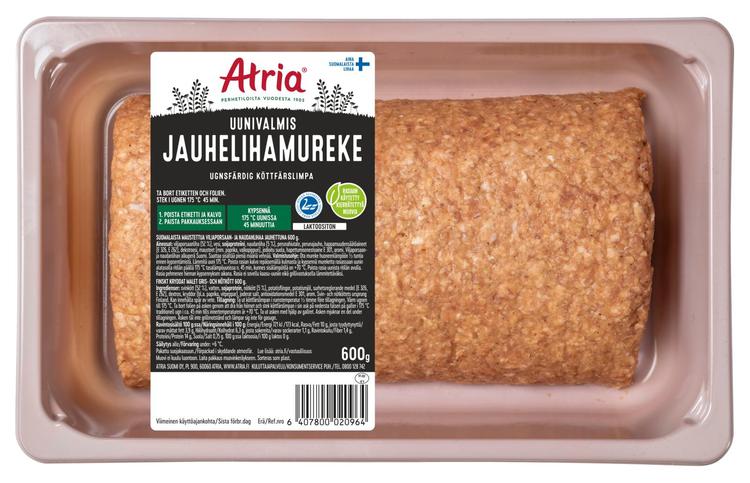 Atria Uunivalmis Jauhelihamureke 600g