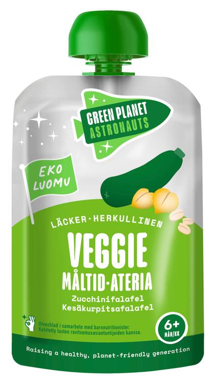 Green Planet Astronauts Luomu 
Luomu Veggie-ateria Kesäkurpitsafalafel 100g 6kk+