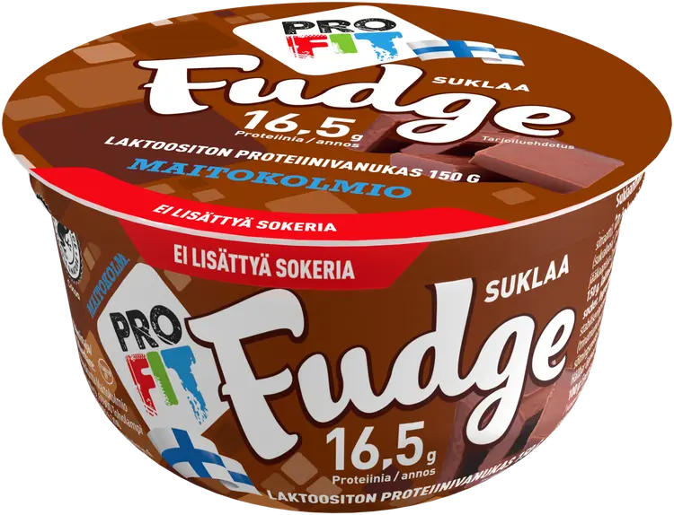 Maitokolmio PROFIT laktoositon suklaa fudge proteiinivanukas 150g