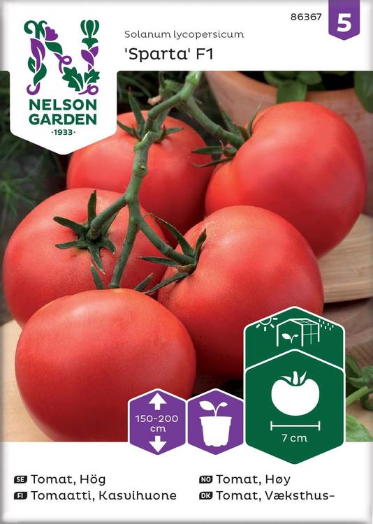 Nelson Garden Siemen Tomaatti, Kasvihuone-, Sparta F1
