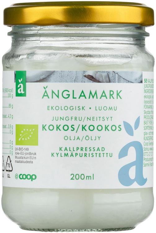 Änglamark neitsytkookosöljy luomu 200 ml