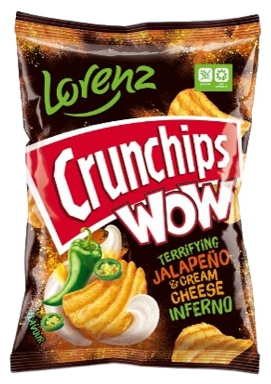 LORENZ CRUNCHIPS WOW kartulikrõpsud jalapeno ja toorjuustuga 110g