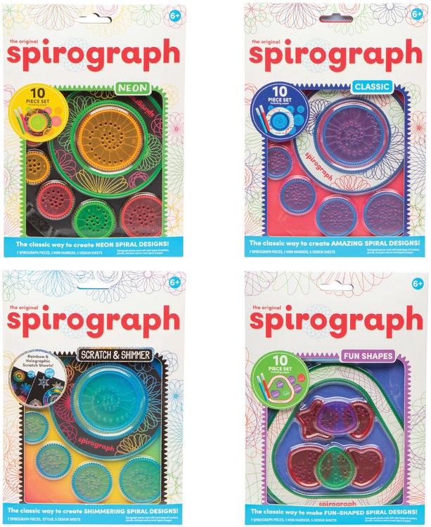 Spirograph askartelusetti 4 erilaista