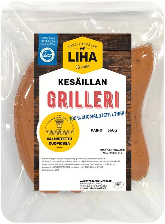 Savo-Karjalan Liha Oy Kesäillan grilleri 360g
