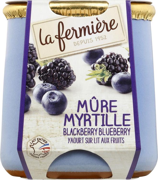 La Fermiere 140g karhunvatukka-mustikkajogurtti